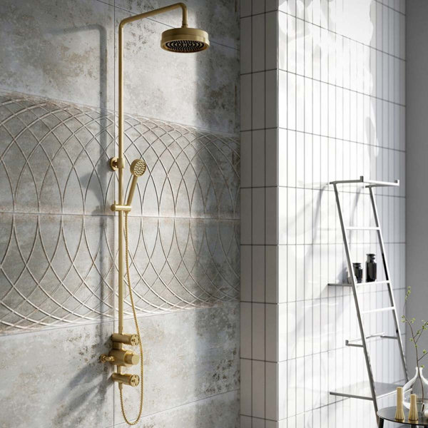 Arezzo Brushed Brass Shower Wayfair